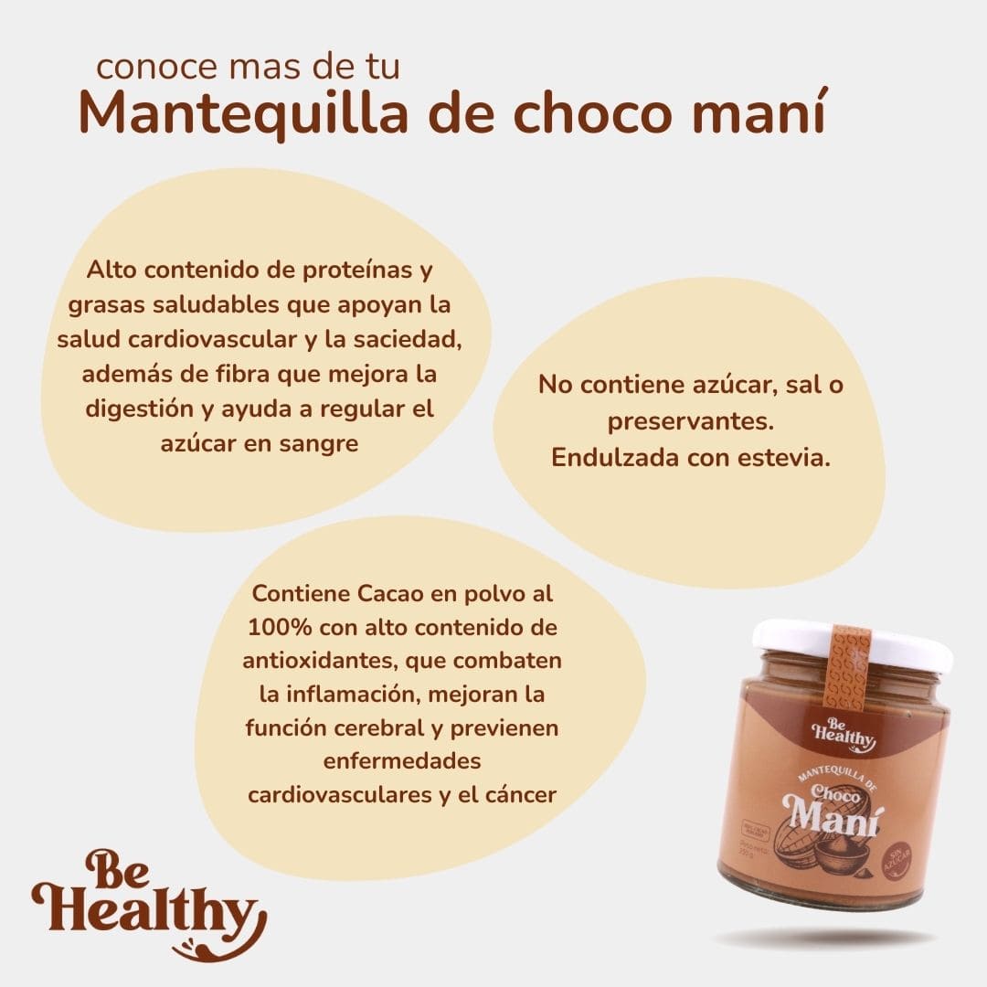 Mantequilla de ChocoManí – Frasco de vidrio 250g1