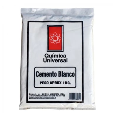 cemento blanco x 1 kg.