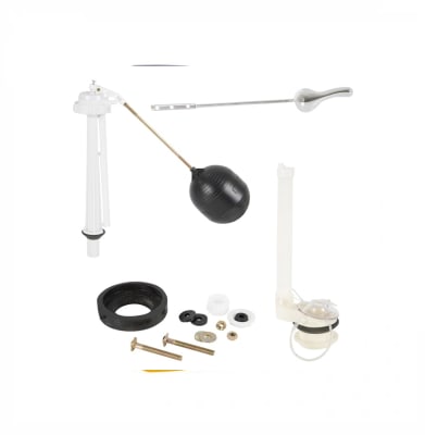 Fiting universal completo  estanque manilla cromada