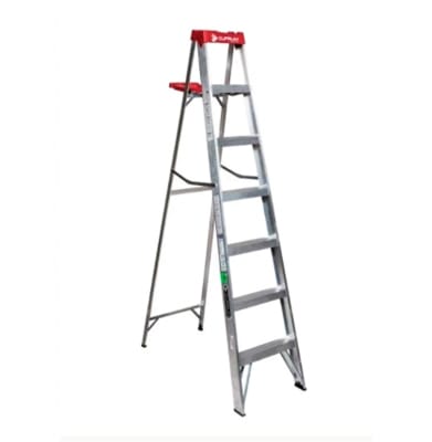 Escala tijera aluminio 7 P. 2.13 MT 90KG REDLINE1
