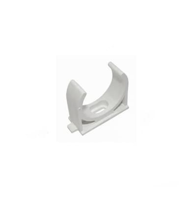 Abrazadera plastica blanca 16mm