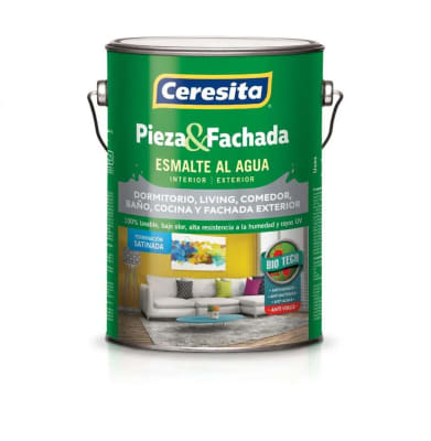 esmalte al agua pieza y fachada ocre 1gl1