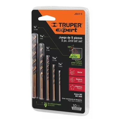 Juego Broca alta Vel. 5pcs