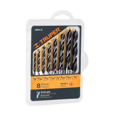 Juego 8 brocas madera