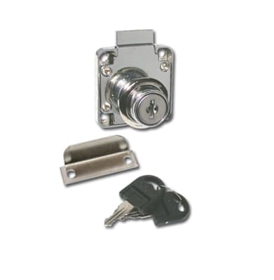 Cerradura cajon niquelada Cuadrada1