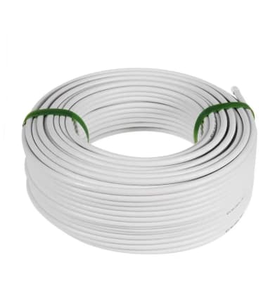 cable coaxial RG6 blanco x 1mt