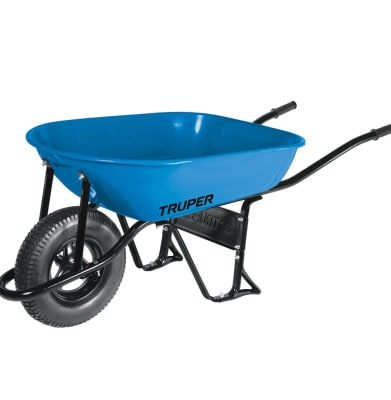 carretilla azul c/rueda neumatica 4.0