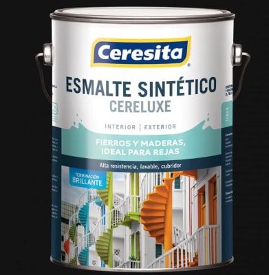 Esmalte sintetico CERELUXE Negro brillante 1gl