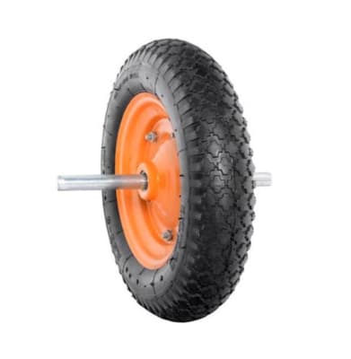 rueda carretilla 3.50 Maciza NARANJA1