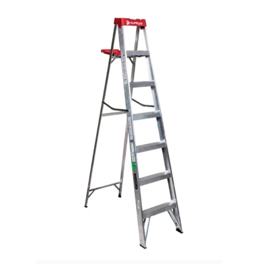 Escala tijera aluminio 7 P. 2.13 MT 90KG REDLINE 0
