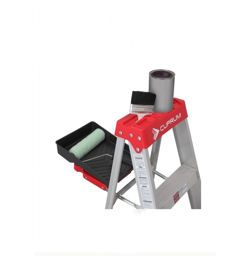 Escala tijera aluminio 7 P. 2.13 MT 90KG REDLINE2