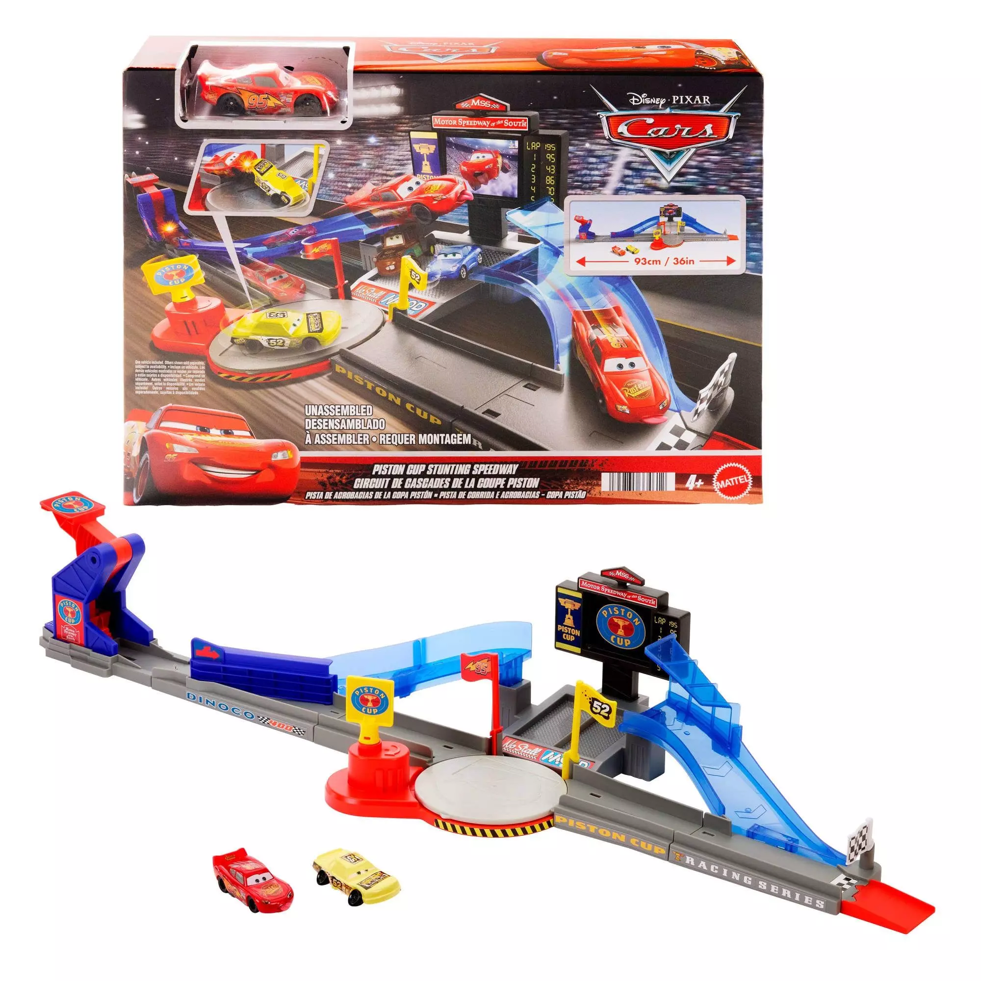 CARS DE DISNEY Y PIXAR PISTA DE ACROBACIAS DE LA COPA PISTÓN