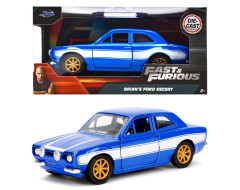 FORD ESCORT 1974 AZUL FAST & FURIOUS ESCALA 1:32 JADA