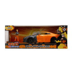 NISSAN GT-R 2009 NARUTO FIGURA HOLLYWOOD RIDES ESCALA 1:24 JADA