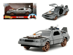 DELOREAN TIME MACHINE BACK TO THE FUTURE 3 HOLLYWOOD RIDES ESCALA 1:32 JADA