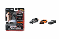 SET DE 3 MINI AUTOS FAST & FURIOUS JADA 32481