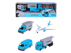 SET DE 4 AUTOS DE LOGISTICA MAJORETTE