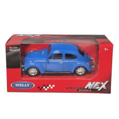VOLKSWAGEN THE BEETLE  AZUL 1:43 - WELLY