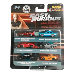 SET DE 6 MINI AUTOS FAST & FURIOUS JADA