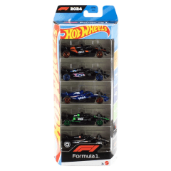 HOT WHEELS FÓRMULA 1 PACK 5 AUTOS DE CARRERAS