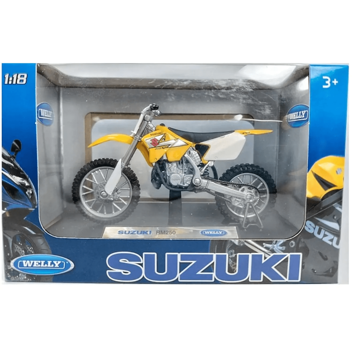 MOTO SUZUKI RM250 1:18 - WELLY1