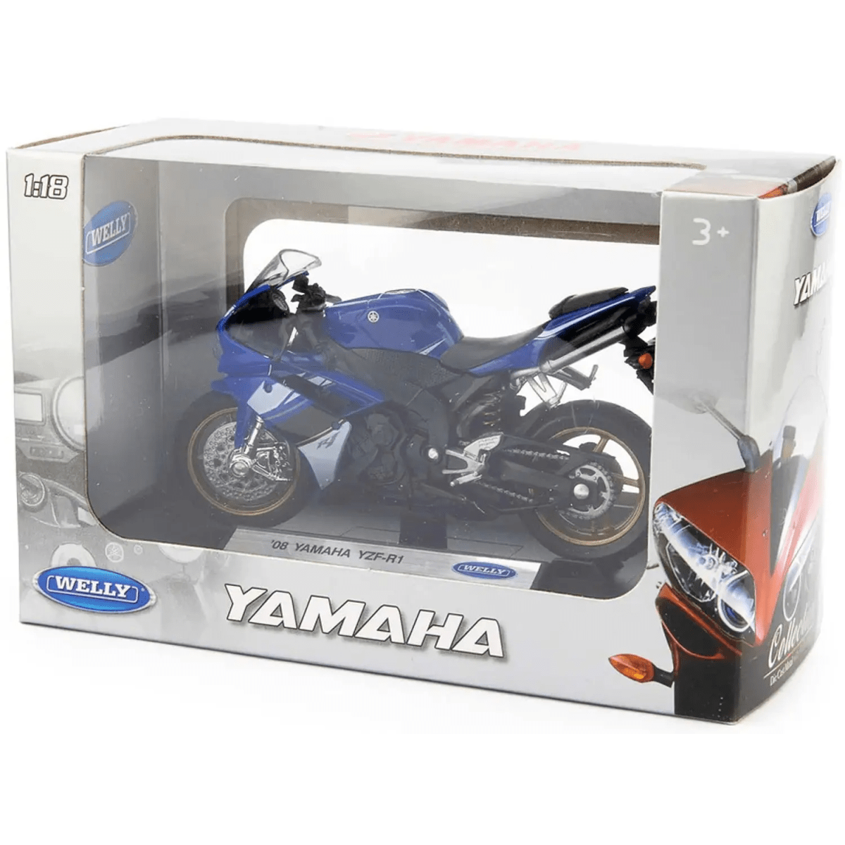 MOTO ESCALA 2008 YAMAHA YZF-R1 1:18 - WELLY1