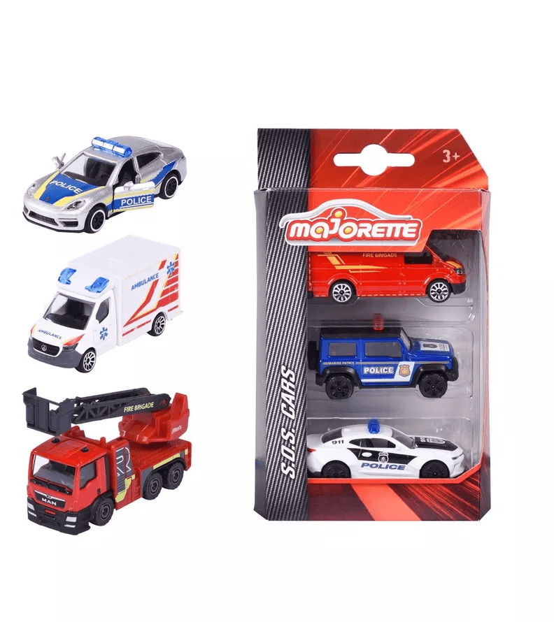 PACK DE 3 AUTOS RESCATE MAJORETTE SURTIDO2
