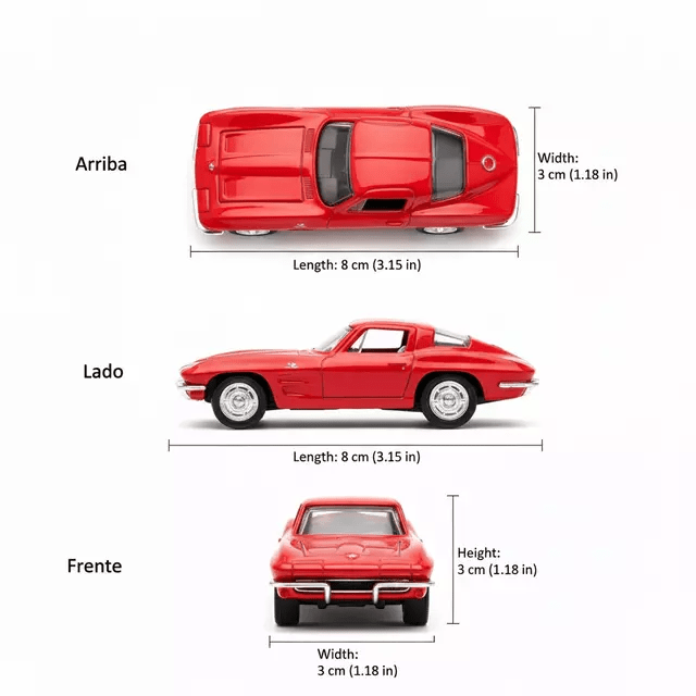 CHEVROLET CORVETTE 1963 1:60 - WELLY3