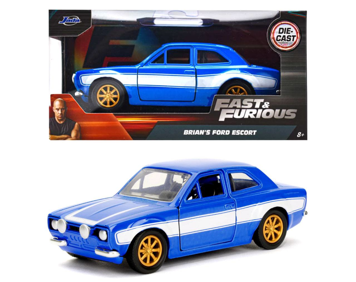 FORD ESCORT 1974 AZUL FAST & FURIOUS ESCALA 1:32 JADA1