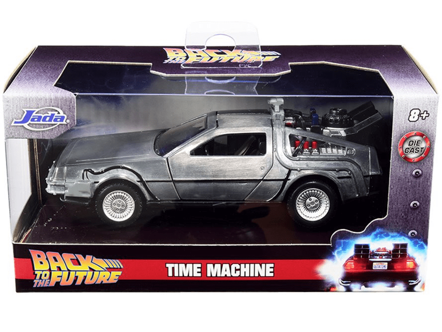 DELOREAN TIME MACHINE BACK TO THE FUTURE 1 HOLLYWOOD RIDES ESCALA 1:32 JADA2