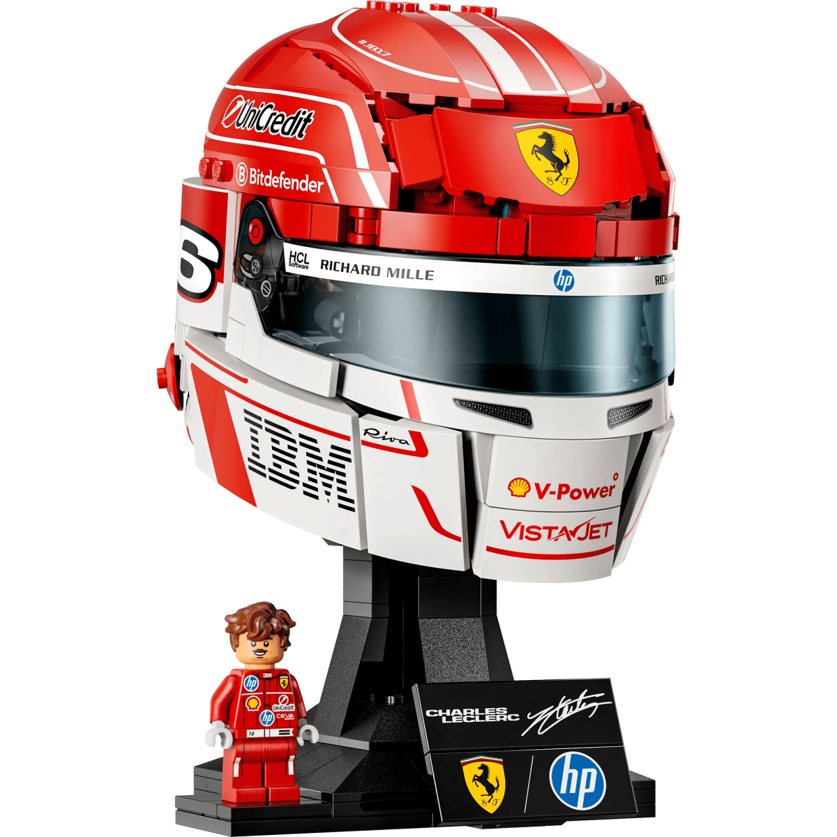 LEGO SCUDERIA FERRARI HP CASCO DE CHARLES LECLERC2