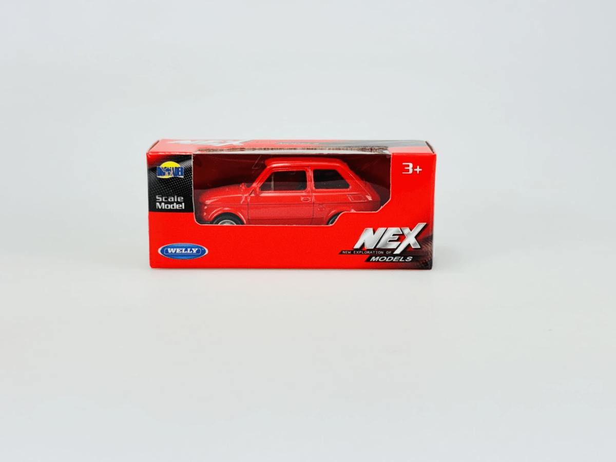 FIAT 126 ROJO 1:43 - WELLY1