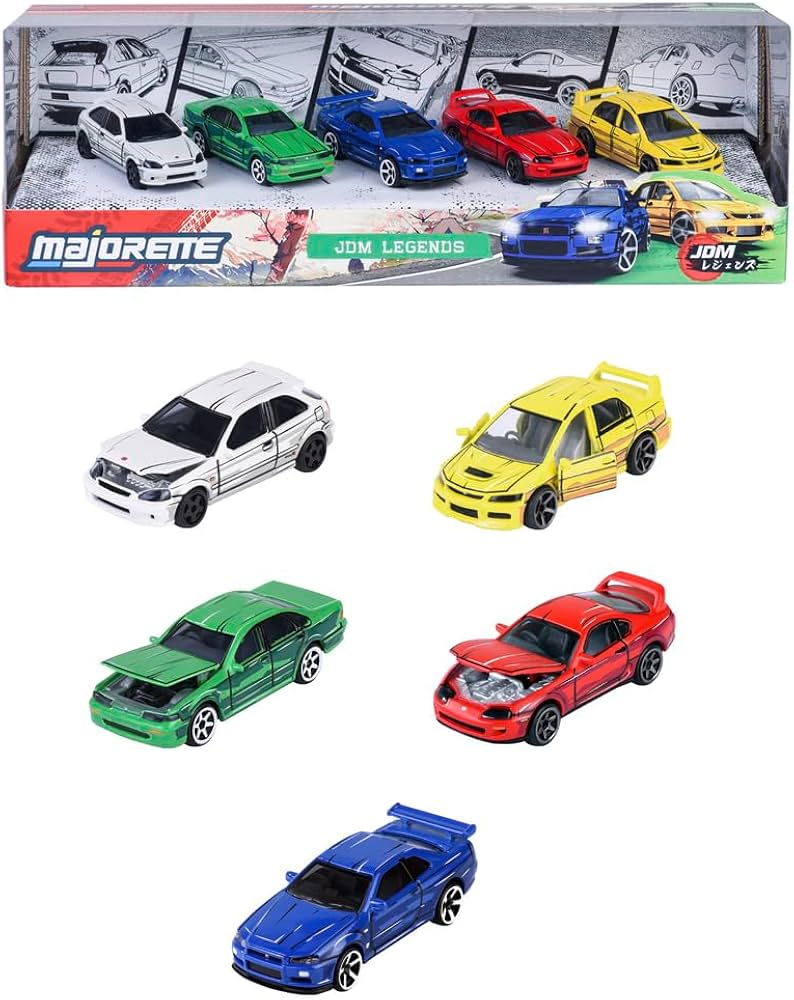 PACK DE 5 AUTOS LEGEND ANIME MAJORTTE1