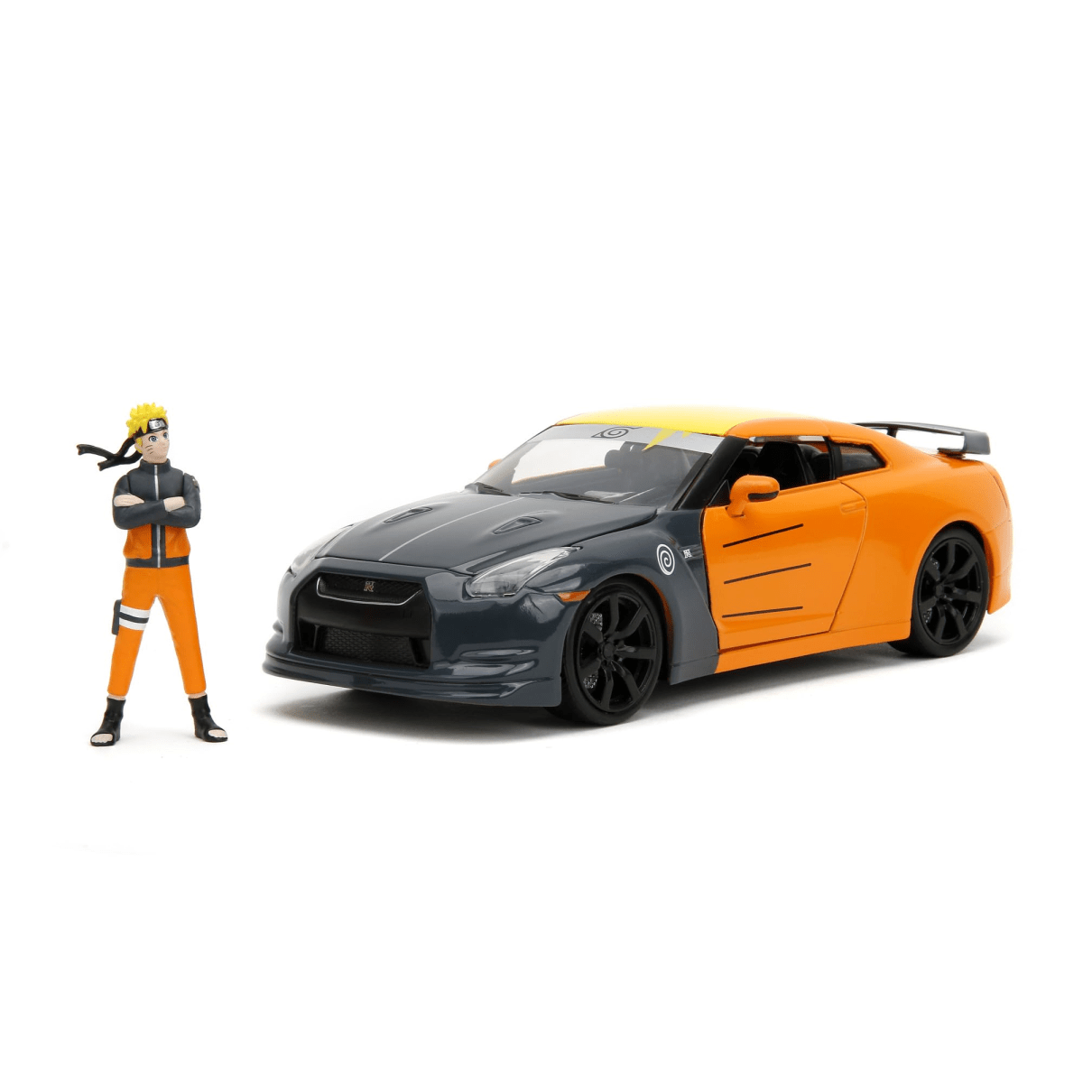 NISSAN GT-R 2009 NARUTO FIGURA HOLLYWOOD RIDES ESCALA 1:24 JADA2