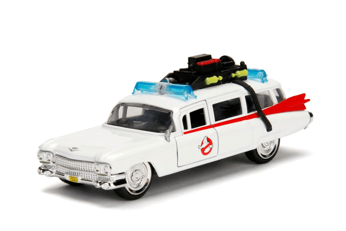 CADILLAC ECTO-1 GHOSTBUSTERS BLANCO HOLLYWOOD RIDES ESCALA 1:32 JADA2