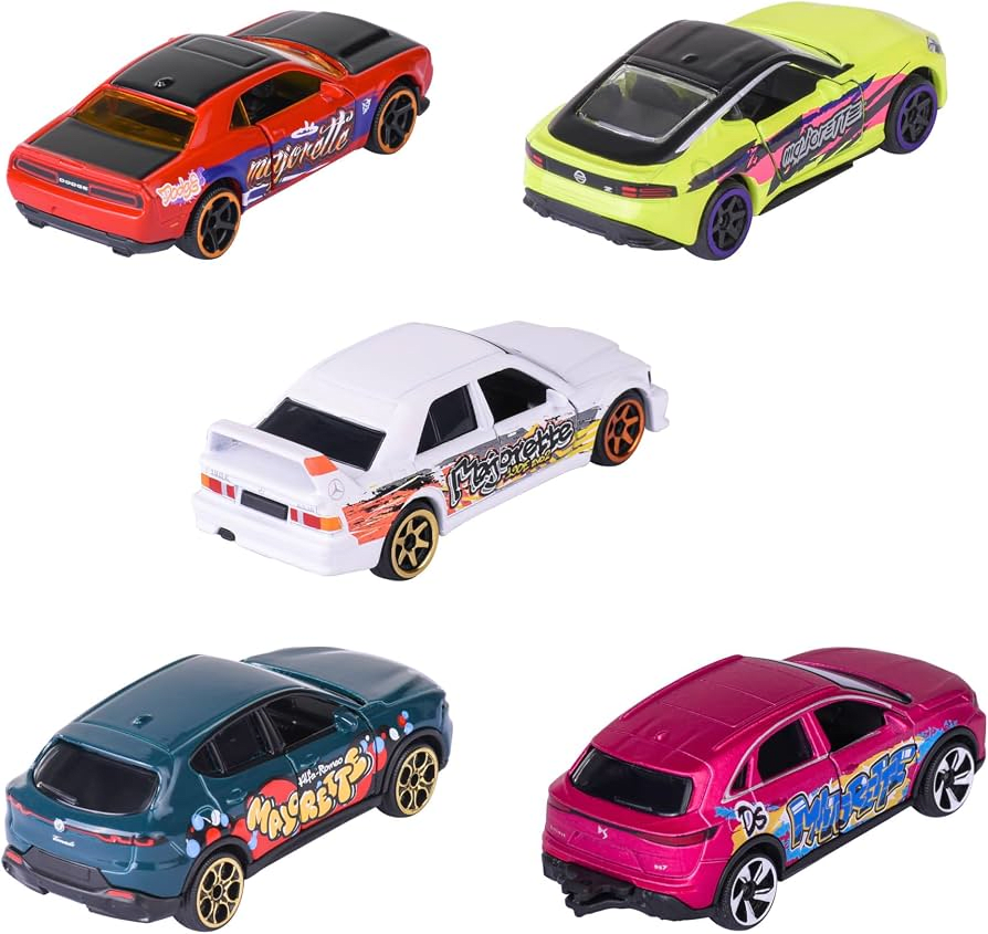 PACK DE 5 AUTOS GRAFFITI - MAJORETTE2