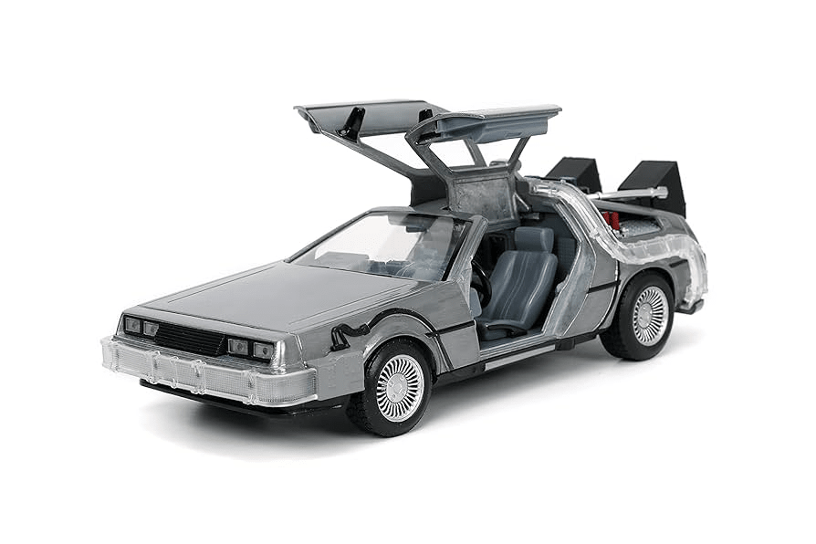 BACK TO THE FUTURE TIME MACHINE DELOREAN | ESCALA 1:24 HOLLYWOOD RIDES JADA2