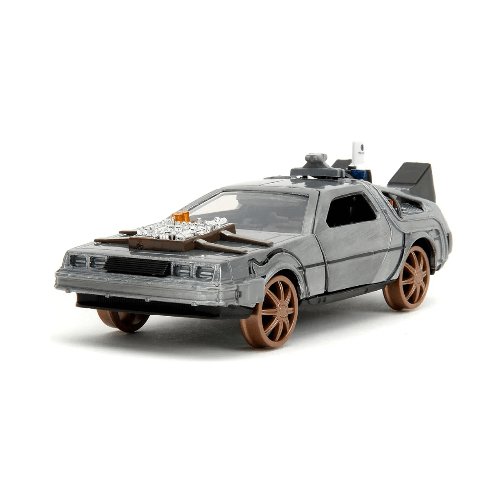 DELOREAN TIME MACHINE BACK TO THE FUTURE 3 HOLLYWOOD RIDES ESCALA 1:32 JADA2
