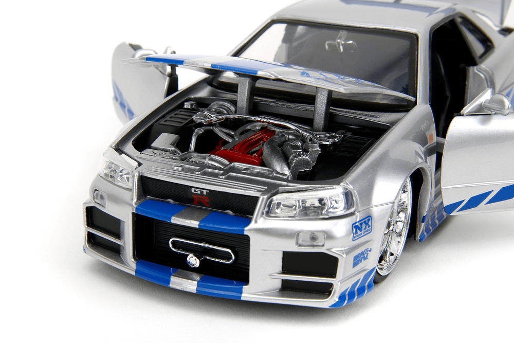 2002 NISSAN SKYLINE GT-R (R34) FAST & FURIOUS ESCALA 1:24 JADA3