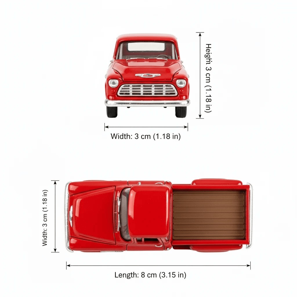 CHEVROLET STEPSIDE 1955 1:60 - WELLY3