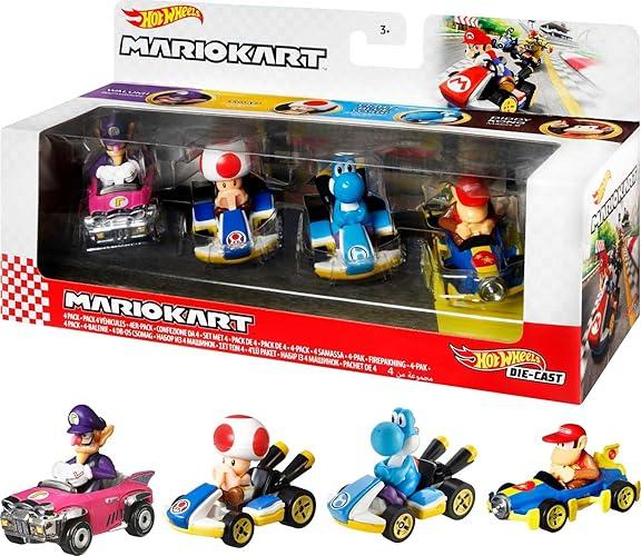 PACK DE 4 AUTOS MARIO KART SURTIDO1