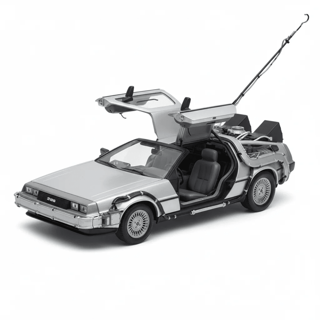 AUTO BACK TO THE FUTURE I DELOREAN 1:24 - WELLY2