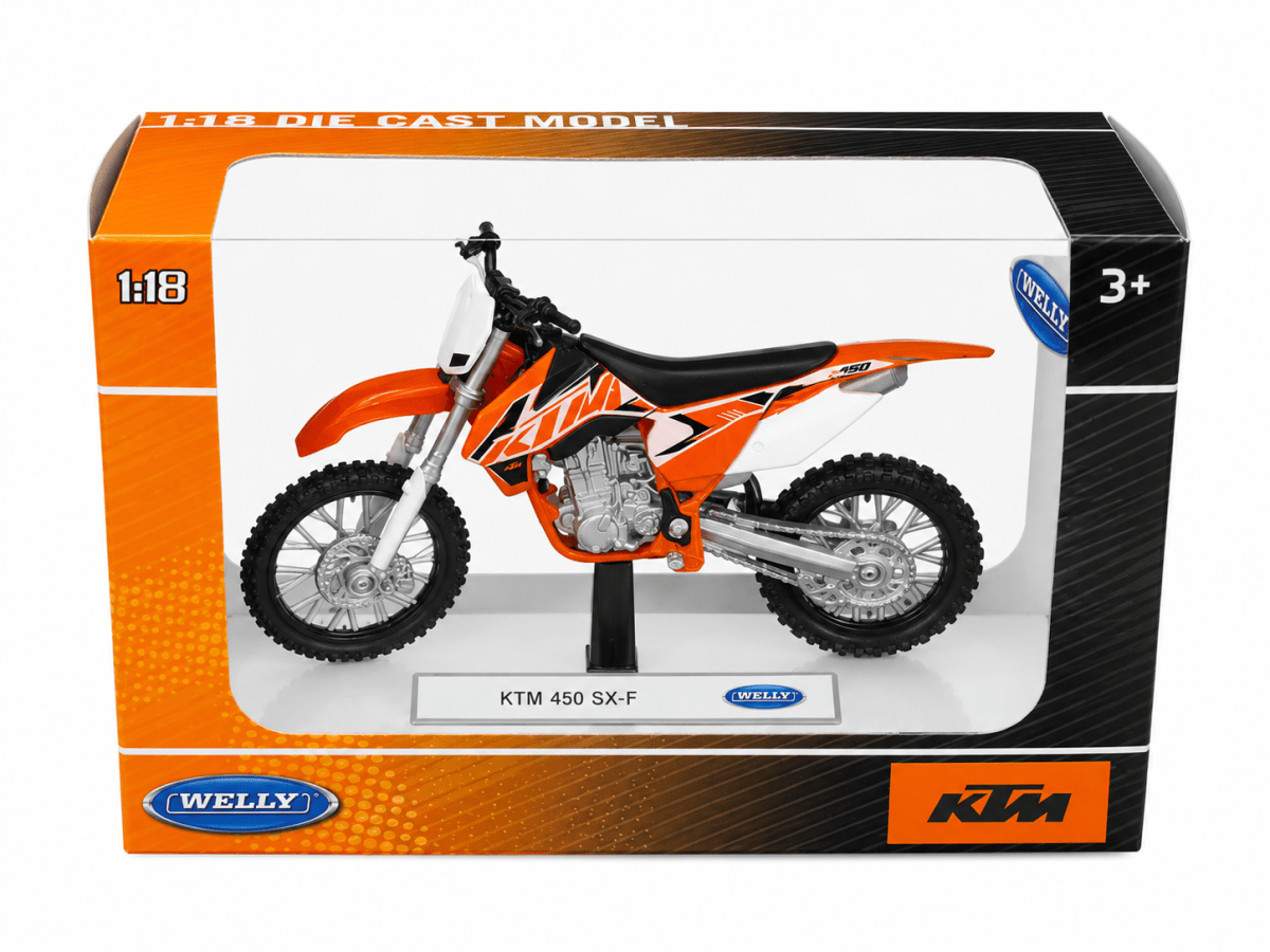 MOTO ESCALA KTM 450 SX-F 1:18 - WELLY1
