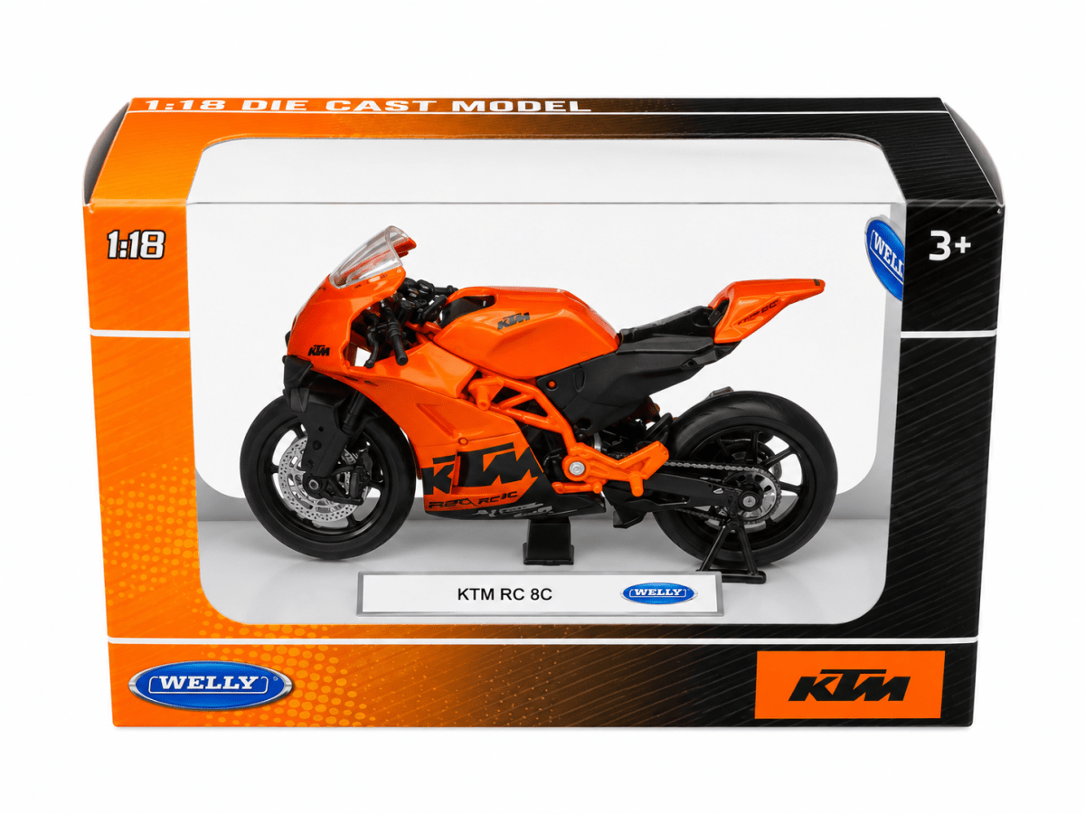 MOTO KTM RC 8C 1:18 - WELLY1