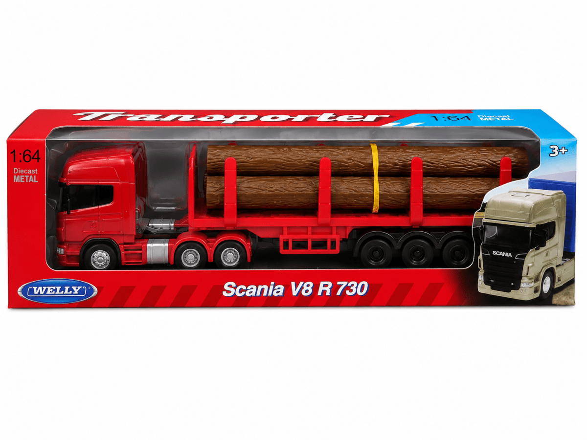 CAMION 1:64 SCANIA V8 R730 - WELLY1