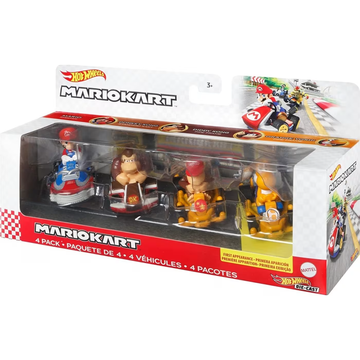 PACK DE 4 AUTOS MARIO KART SURTIDO2
