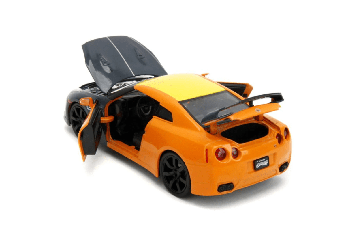NISSAN GT-R 2009 NARUTO FIGURA HOLLYWOOD RIDES ESCALA 1:24 JADA3