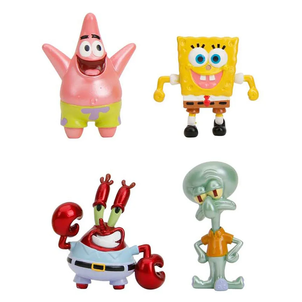 PACK DE 4 FIGURAS METAL - BOB ESPONJA2