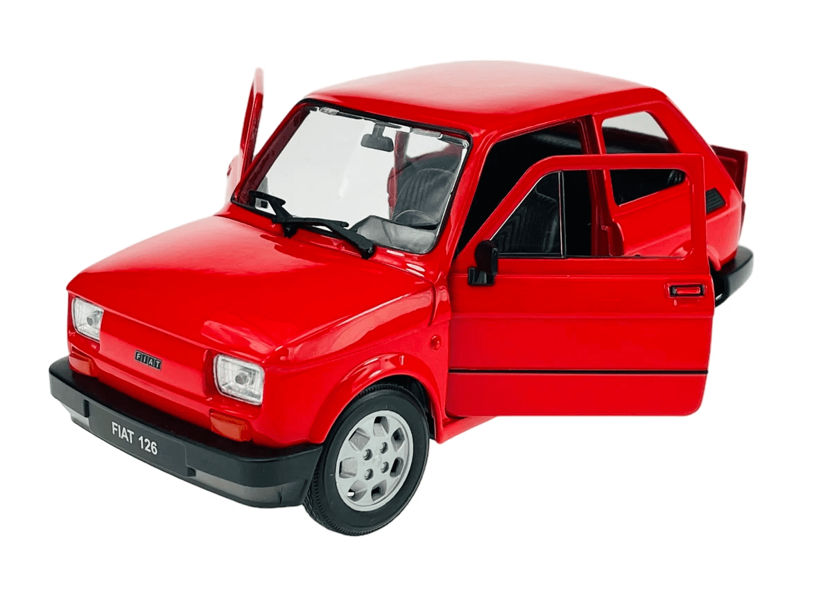FIAT 126 ROJO 1:43 - WELLY2