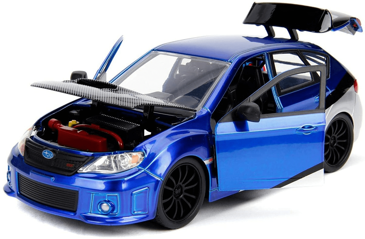 SUBARU IMPREZA WRX STI AZUL FAST & FURIOUS ESCALA 1:24 JADA4